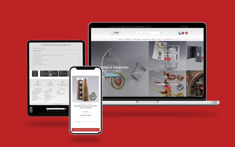 Zéphyr Paris — Configurateur 3D sur PrestaShop 8.1